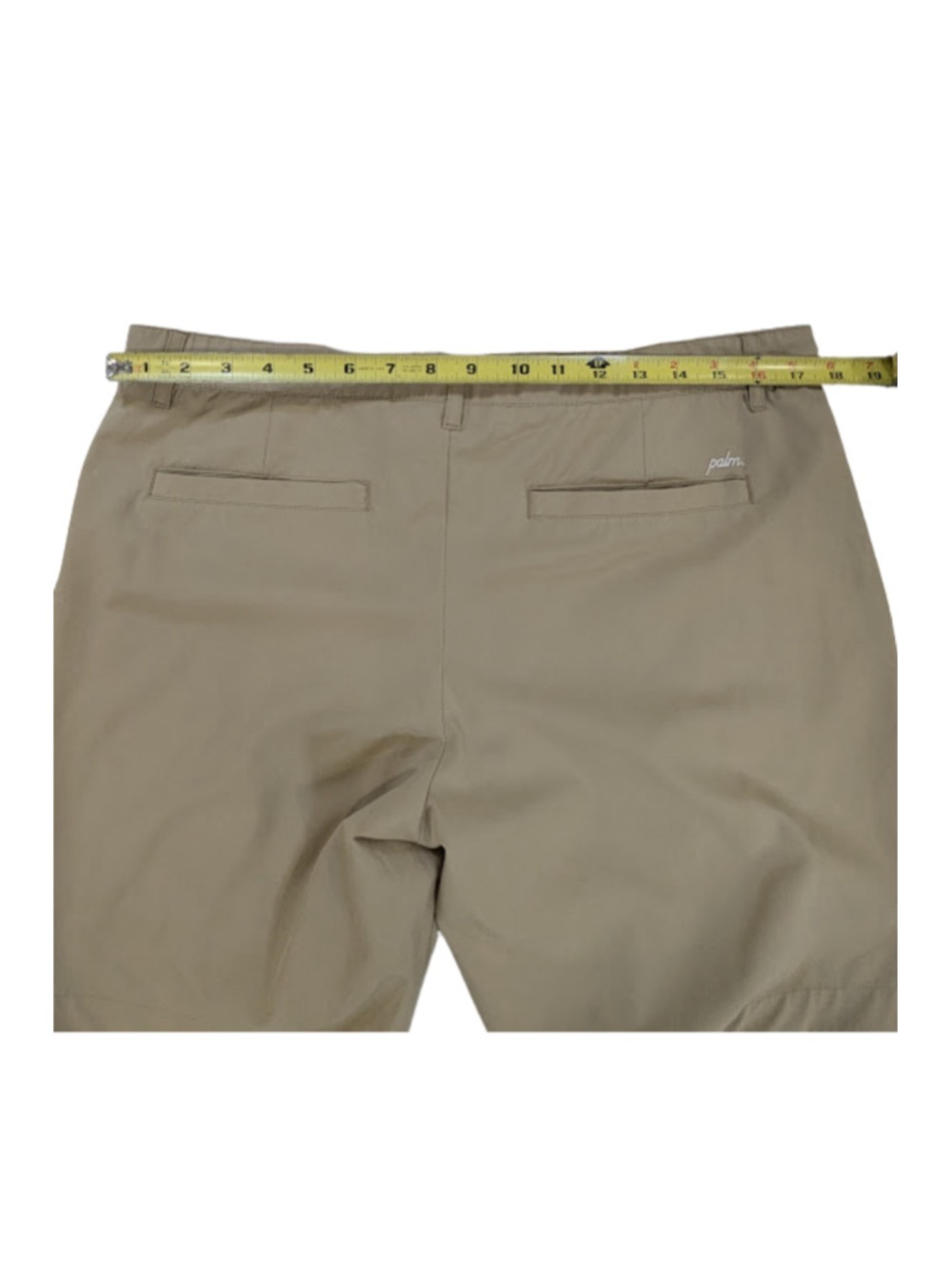 Palm Golf Co Performance Golf Shorts Khaki Golfcore Coastal Prep Lightweight 36 - Picture 5 of 8